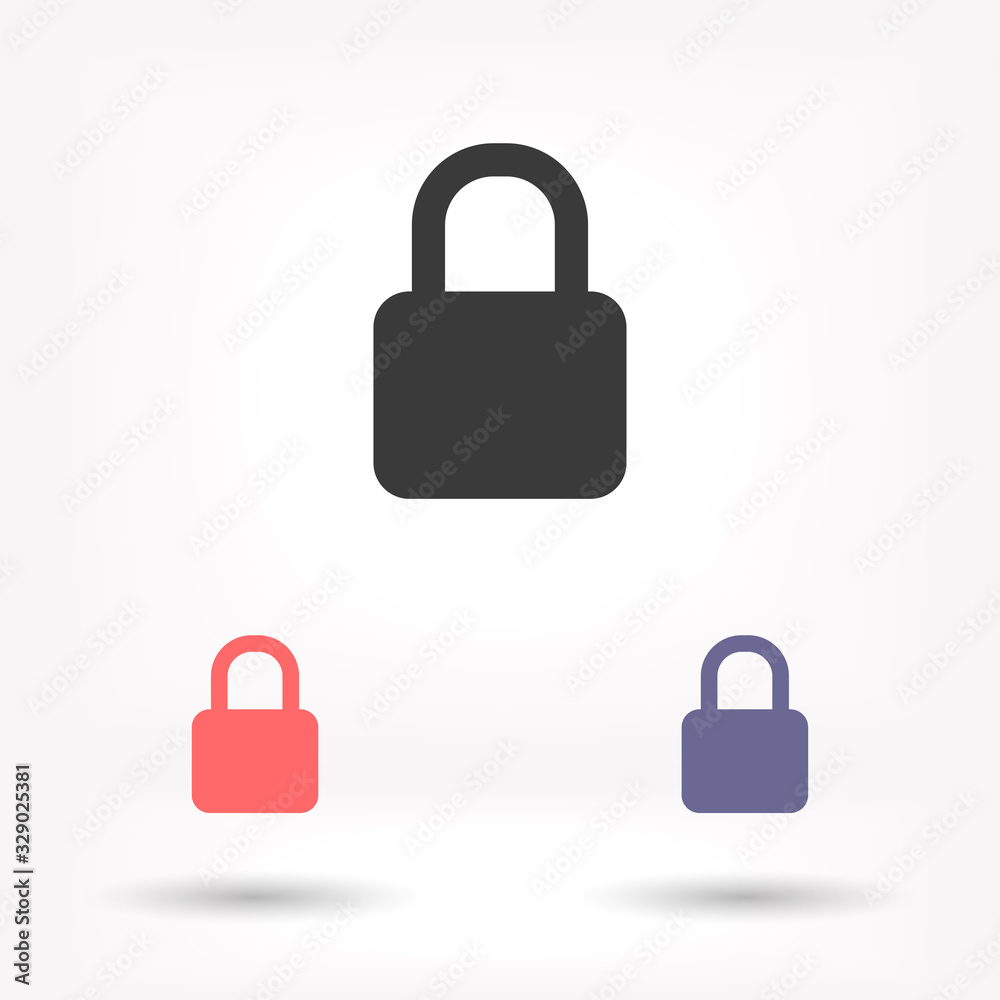 Lock - vector icon , lorem ipsum Flat design Lock - vector icon , lorem ipsum Flat design