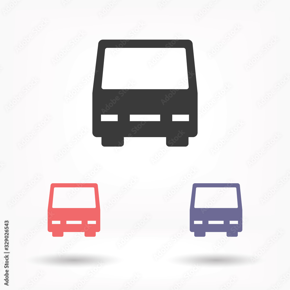 Bus vector icon , lorem ipsum Flat design Bus vector icon , lorem ipsum Flat design