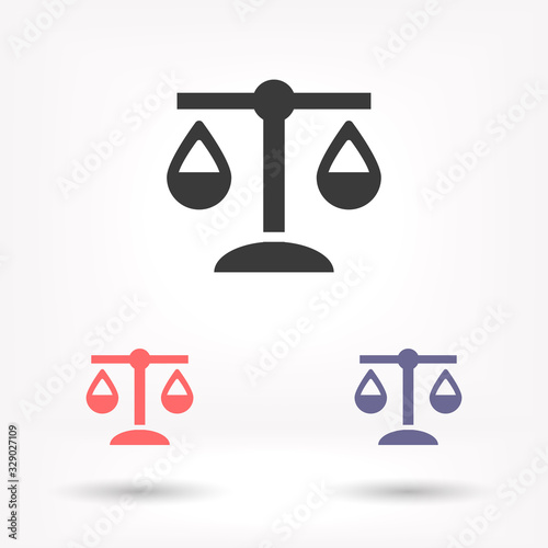 Libra vector icon , lorem ipsum Flat design
