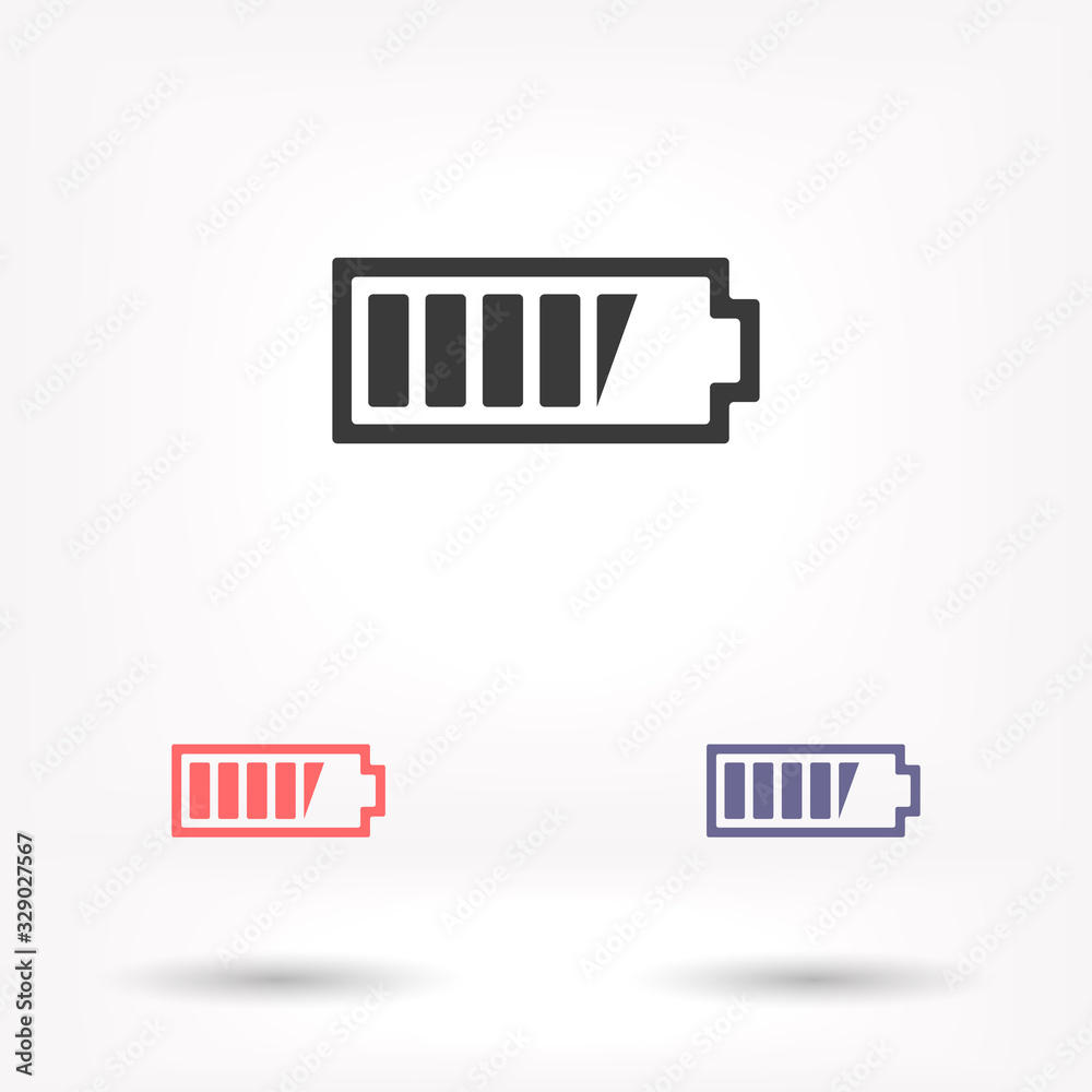 Battery vector icon , lorem ipsum Flat design Battery vector icon , lorem ipsum Flat design