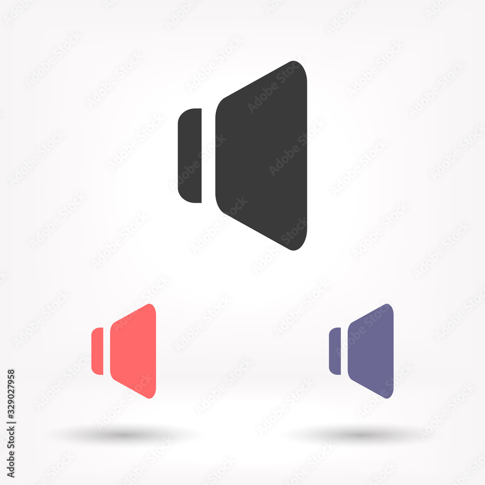 Speaker vector icon , lorem ipsum Flat design Speaker vector icon , lorem ipsum Flat design