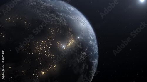 地球夜明け、日本バージョン