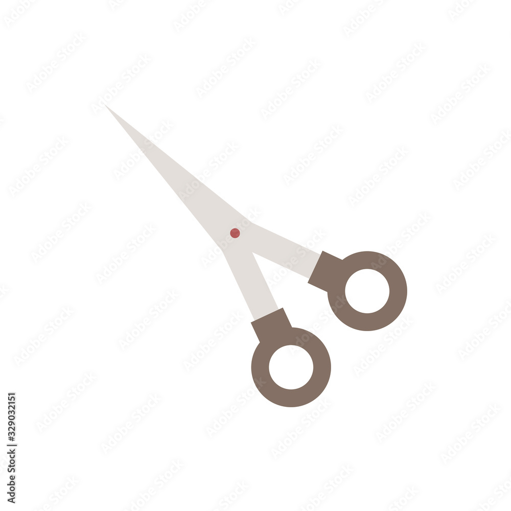 Scissor Vector Flat Icon  style illustration.