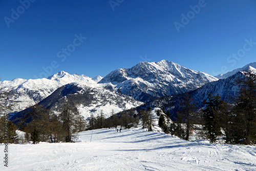 Claviere Milky Way Ski Area Hautes-Alpes Italian Alps Italy © Andy Evans Photos