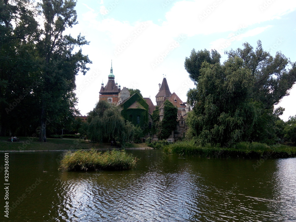 old castle on the lake