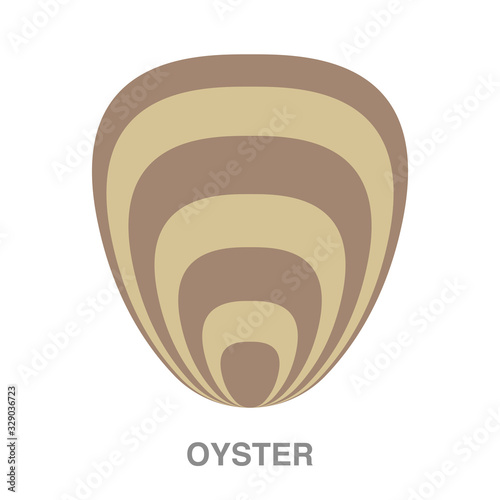 oyster flat icon on white transparent background. You can be used black ant icon for several purposes.	