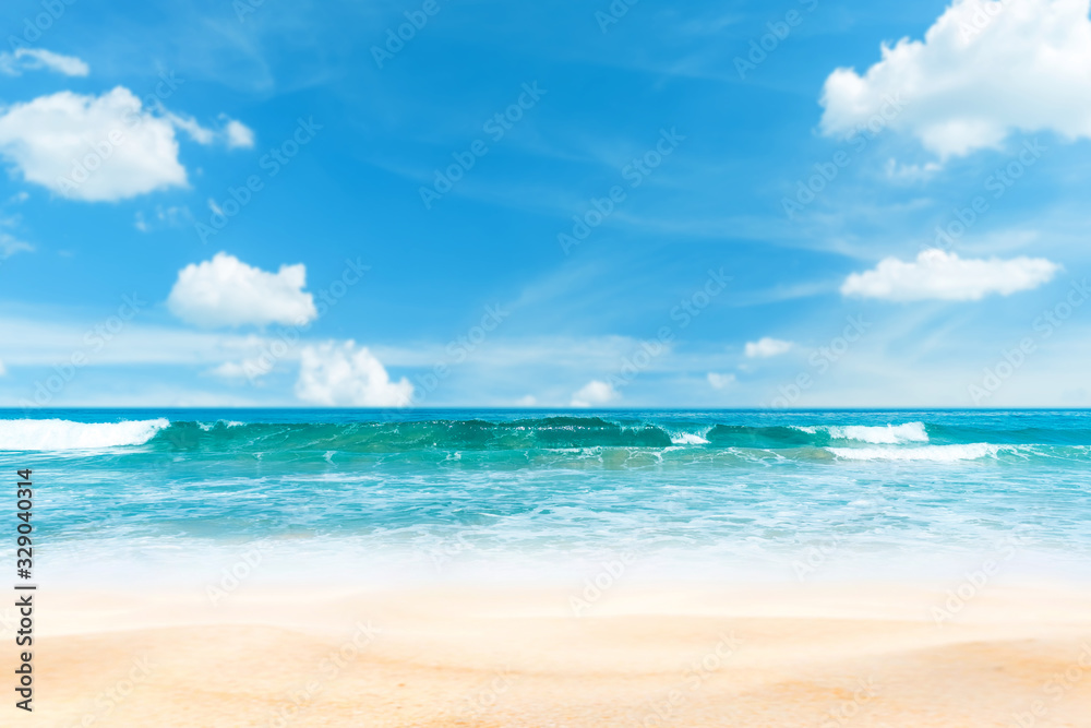 Blur tropical beach with bokeh sun light wave abstract background. Blur tropical beach with bokeh sun light wave abstract background.
