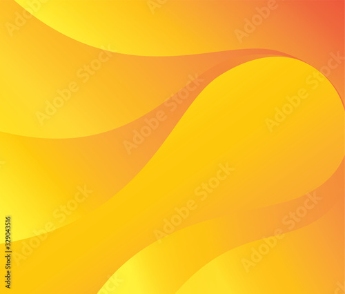 Abstract modern colorful geometric background. Shape gradient orange yellow Wavy design. Jpeg illustration