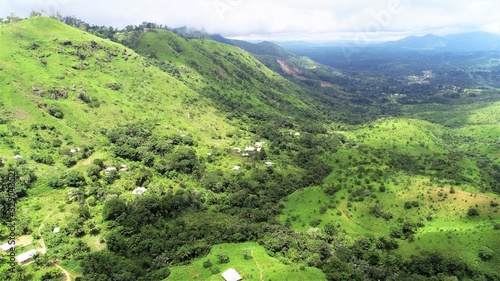 landscape in west cameroon mountains photo