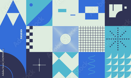 Techno Abstract Vector Pattern Design