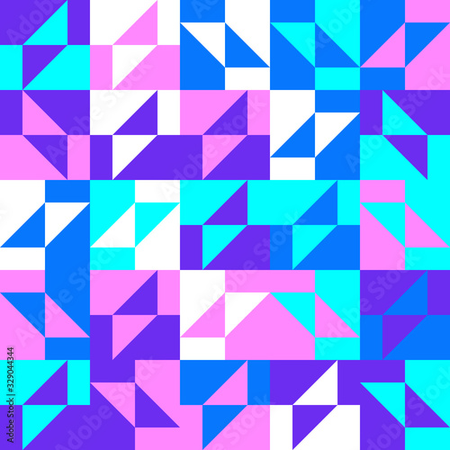 Mosaic Abstract Vector Pattern Design