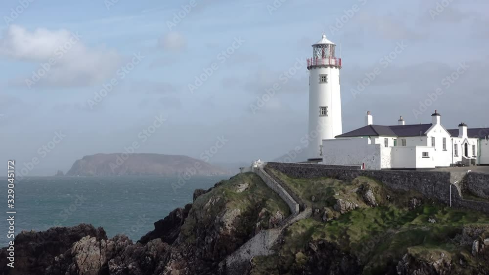 Time lapse of Fanad Head lighthouse in County Donegal, Ireland Time lapse of Fanad Head lighthouse in County Donegal, Ireland