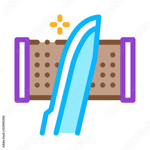 Sharpening Tool Icon Vector. Outline Sharpening Tool Sign. Color Isolated Contour Symbol Illustration