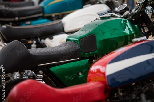 Row of vintage motorcycles © bizoo_n