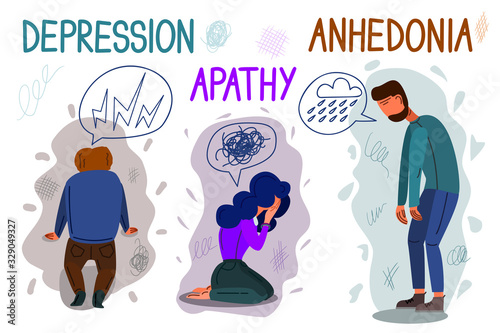 Depression conceptual vector illustration