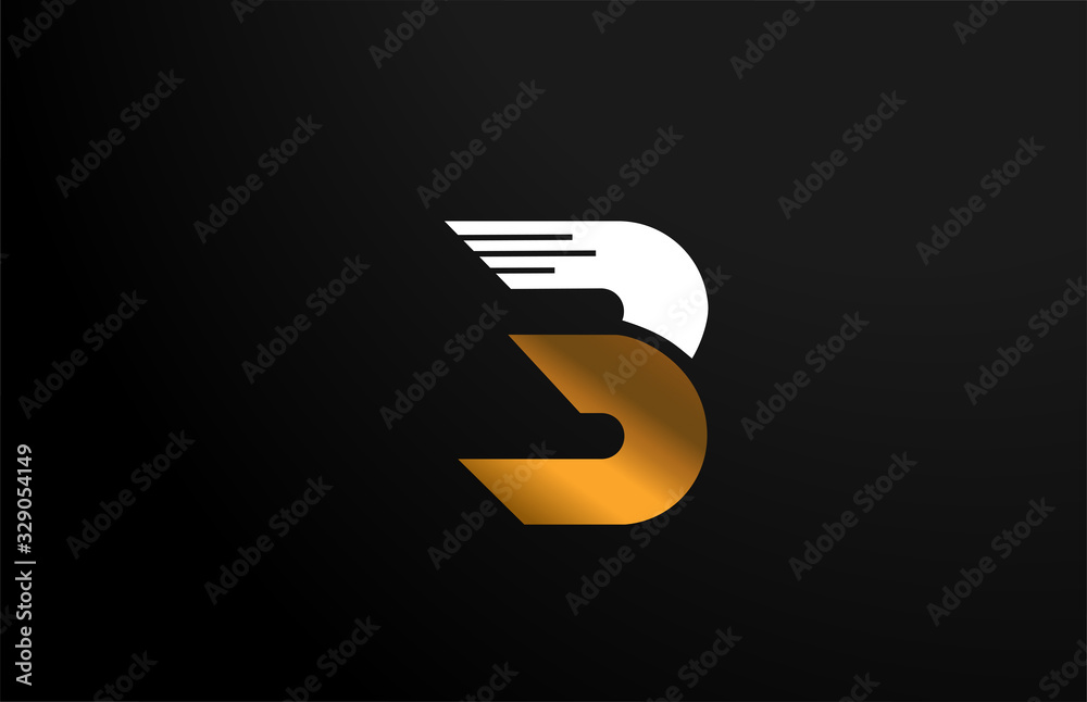 gold golden yellow white B logo letter alphabet icon design for business and company gold golden yellow white B logo letter alphabet icon design for business and company