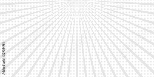 Fototapeta Abstract vector sunbeams background with dots.