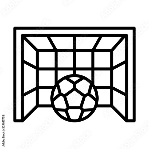 Goal, football icon. Simple line, outline vector elements of soccer for ui and ux, website or mobile application