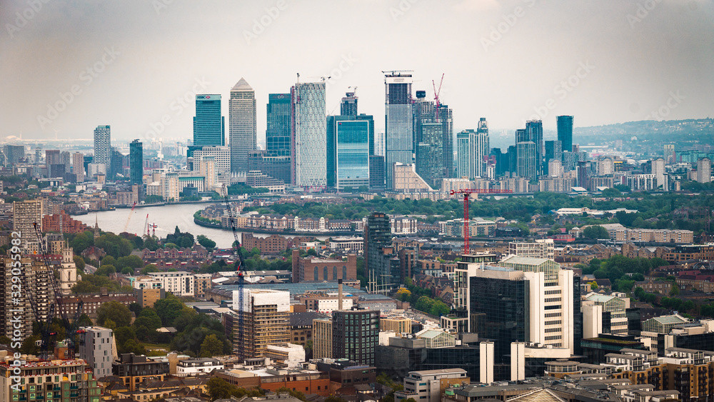London cityscape - Canary Wharf - Editorial