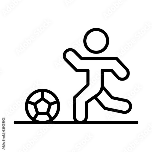 Dribble, football icon. Simple line, outline vector elements of soccer for ui and ux, website or mobile application