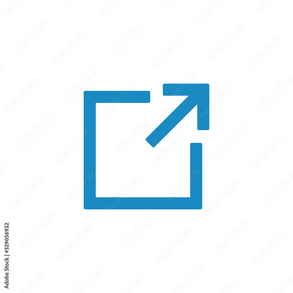 external link icon, linear icon symbol vector external link icon, linear icon symbol vector