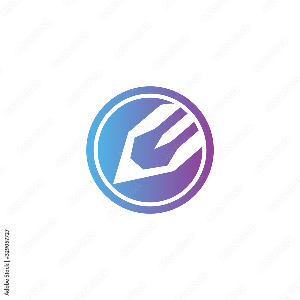 unique pencil vector design logo unique pencil vector design logo