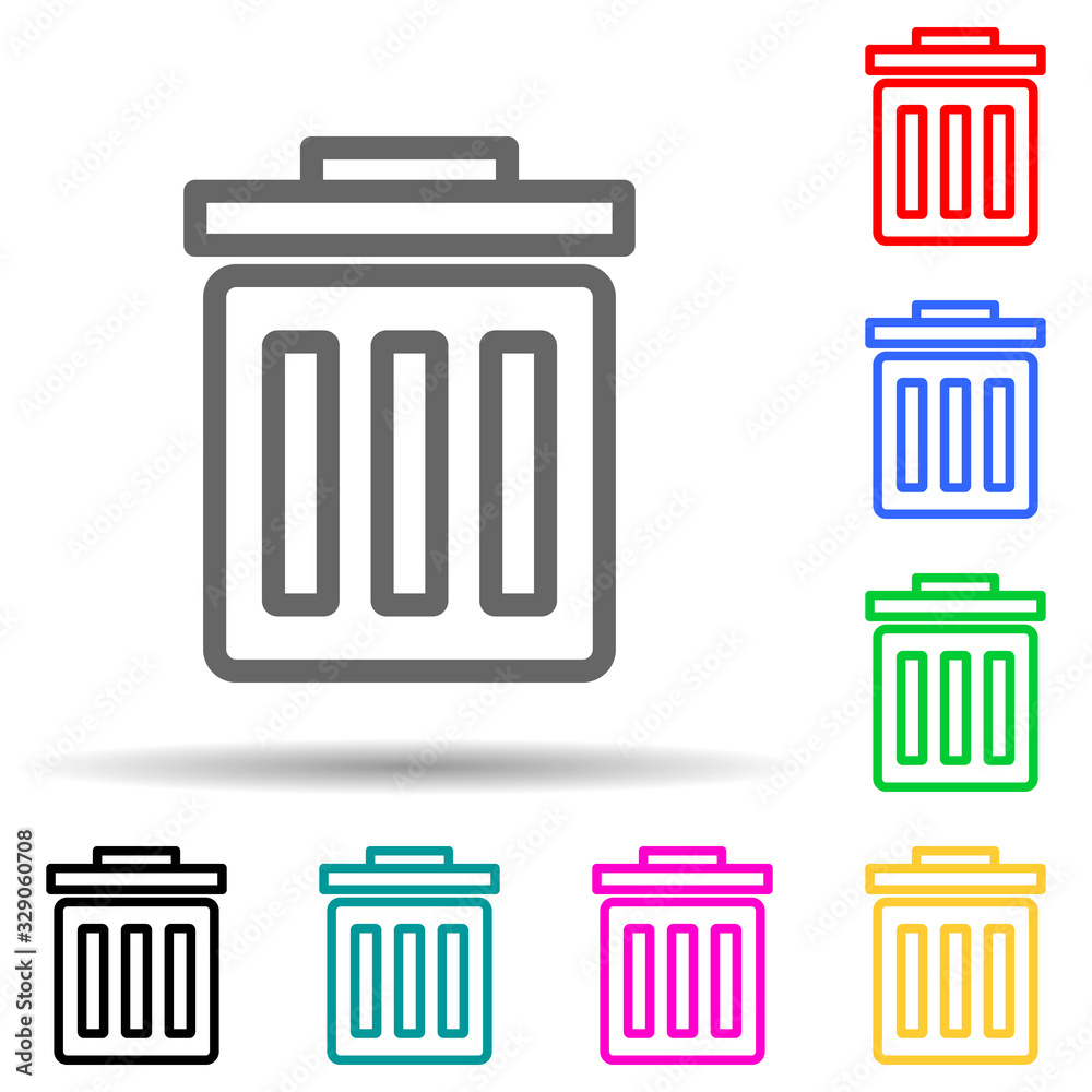 garbage can icon. Element of simple icon for websites, web design, mobile app, info graphics. Thick line icon for website design and development, app development garbage can icon. Element of simple icon for websites, web design, mobile app, info graphics. Thick line icon for website design and development, app development