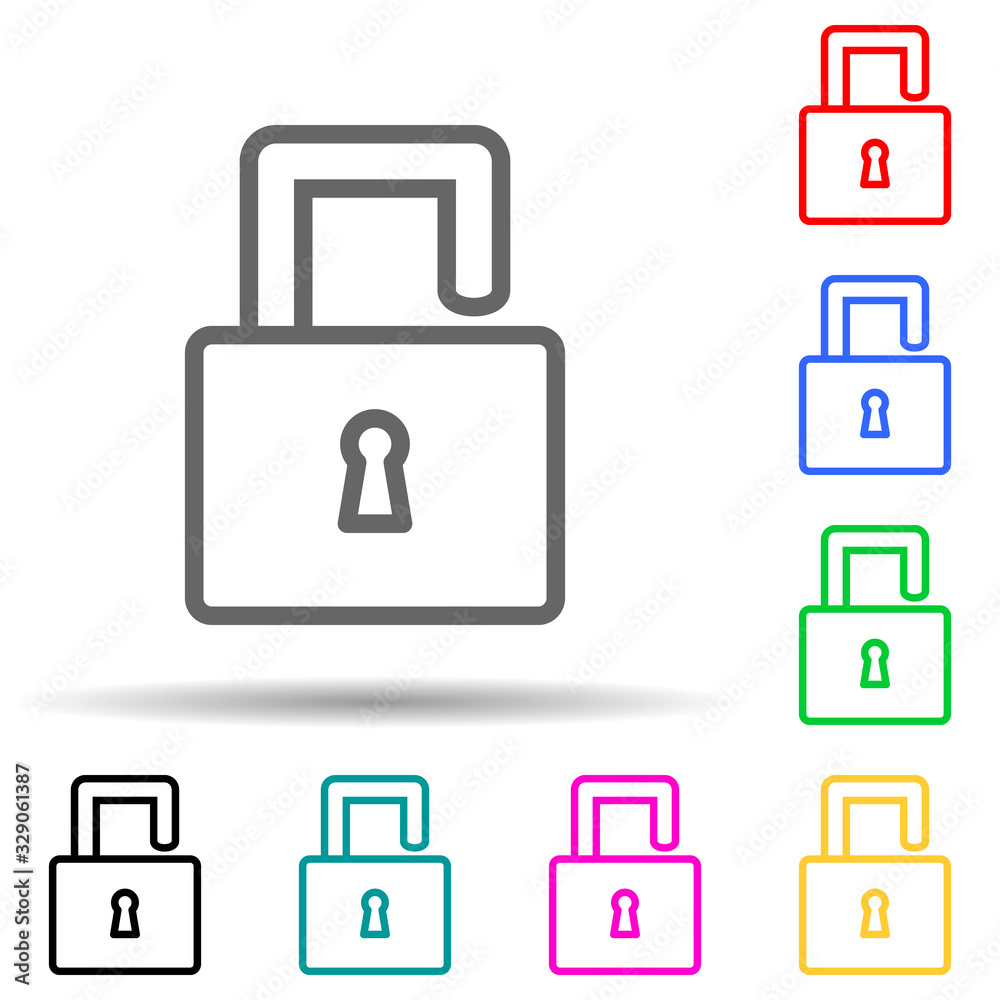 open lock icon. Element of simple icon for websites, web design, mobile app, info graphics. Thick line icon for website design and development, app development open lock icon. Element of simple icon for websites, web design, mobile app, info graphics. Thick line icon for website design and development, app development