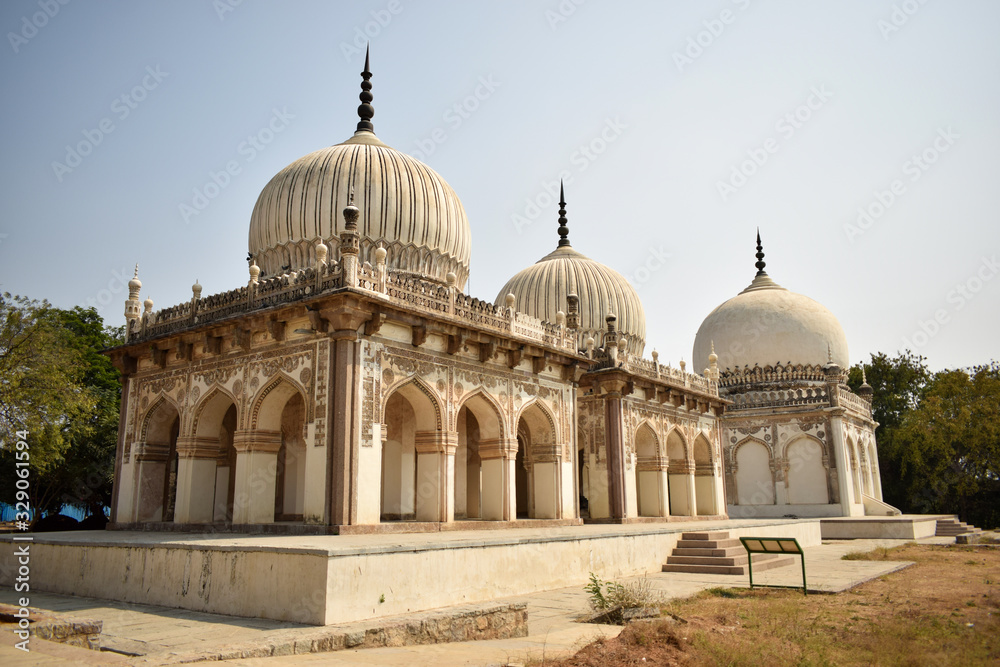 Ancient Antique 400 Years Old Sultan Seven Qutub Shahi Rulers of Hyderabad Seven Tombs Stock Photography Image