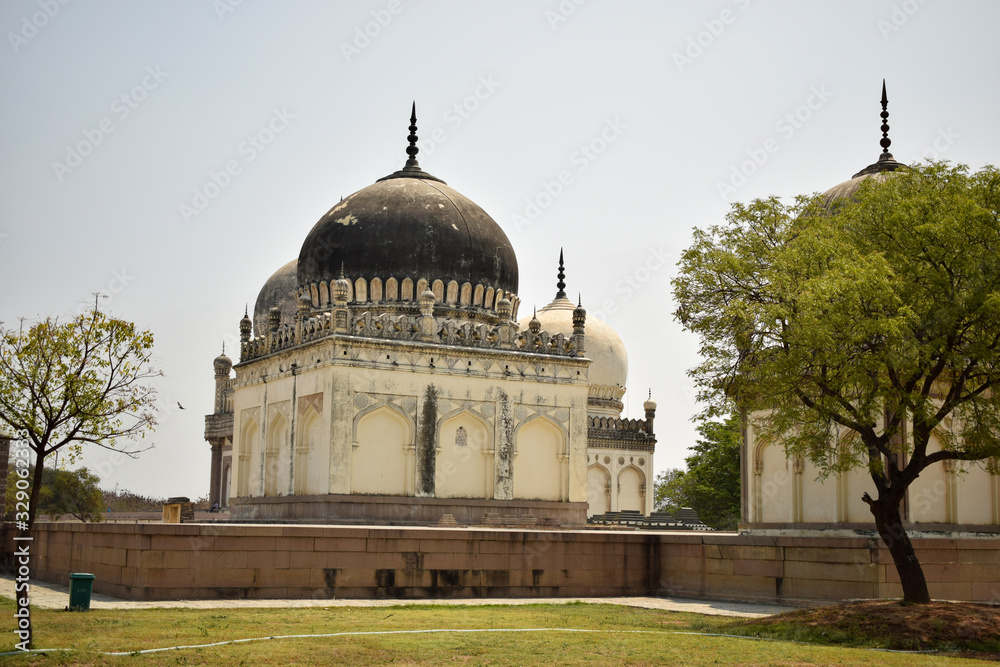 Ancient Antique 400 Years Old Sultan Seven Qutub Shahi Rulers of Hyderabad Seven Tomb Stock Photography Image