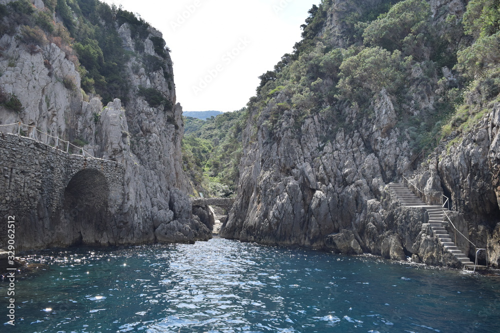 Beautiful Capri island in Italy Amalfi coast Europe 