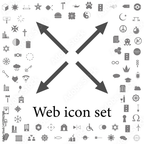 arrows in different directions icon. web icons universal set for web and mobile