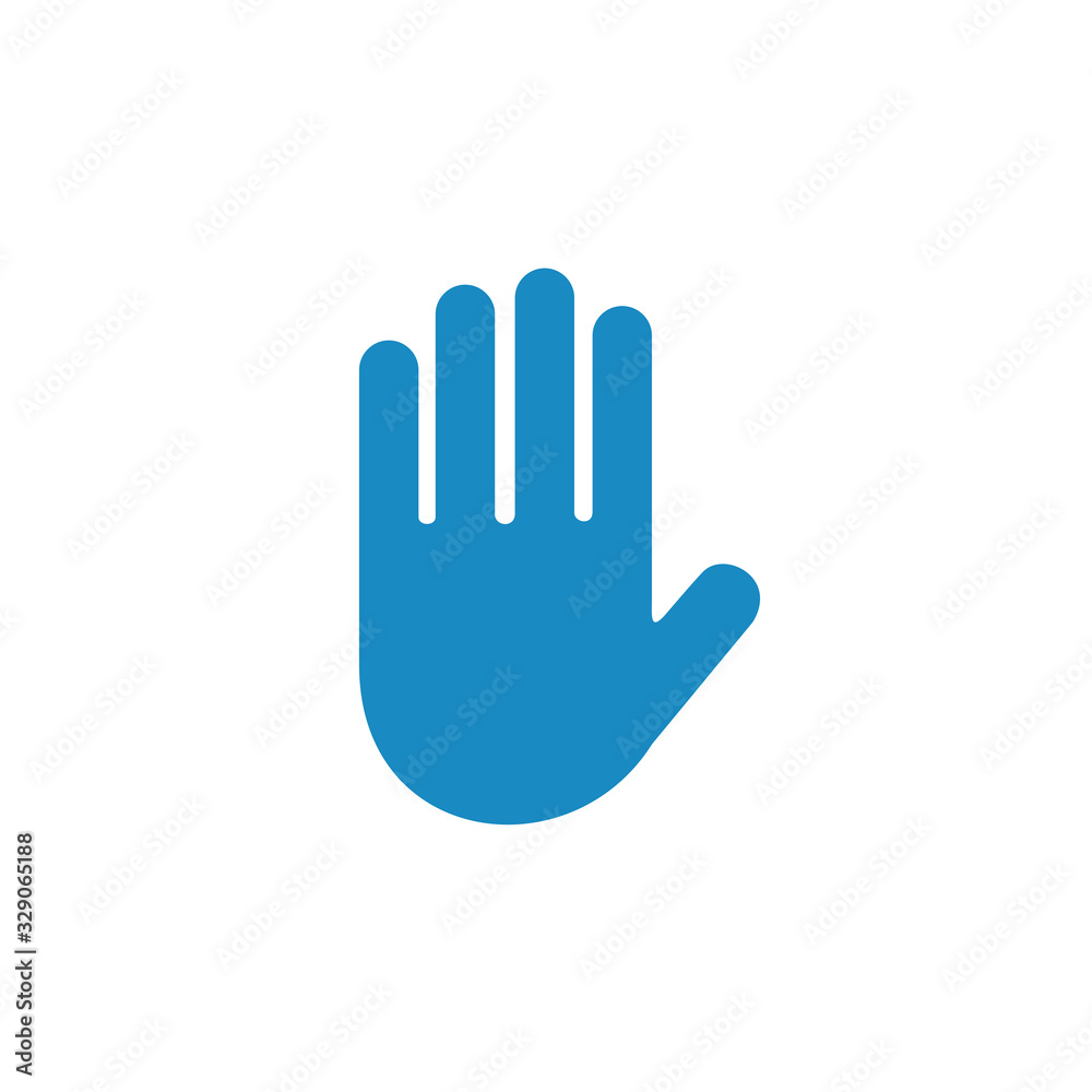 hand stop Sign icon, Hand Symbol