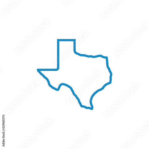 texas map icon vector illustration