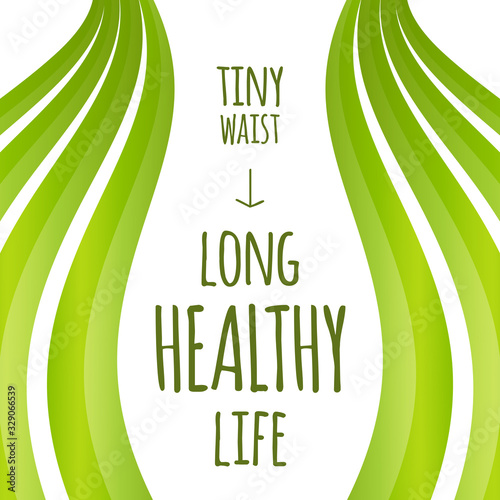 Creative concept background female waist