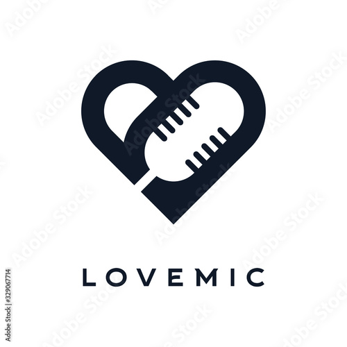 love microphone logo 