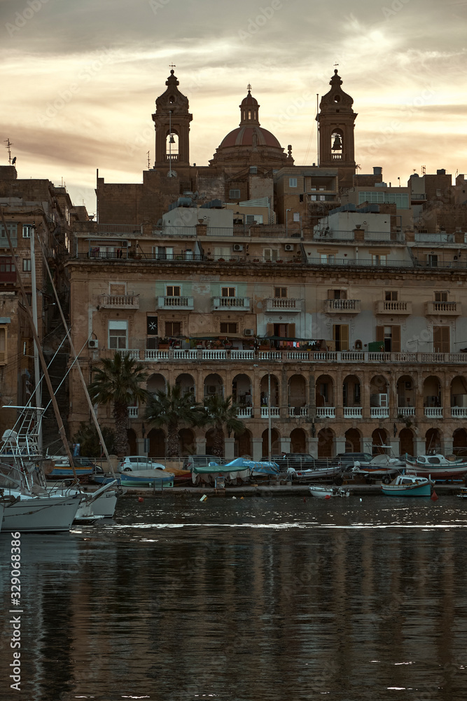 Buildings of Senglea, Vittoriosa, Malta