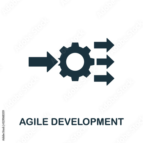 Agile Development icon. Simple element from digital disruption collection. Filled Agile Development icon for templates, infographics and more
