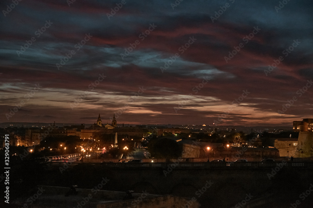 La Valleta sunset, Malta