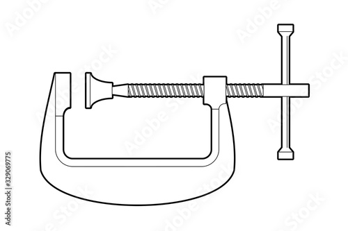 Clamp hand carpentry repair tool.