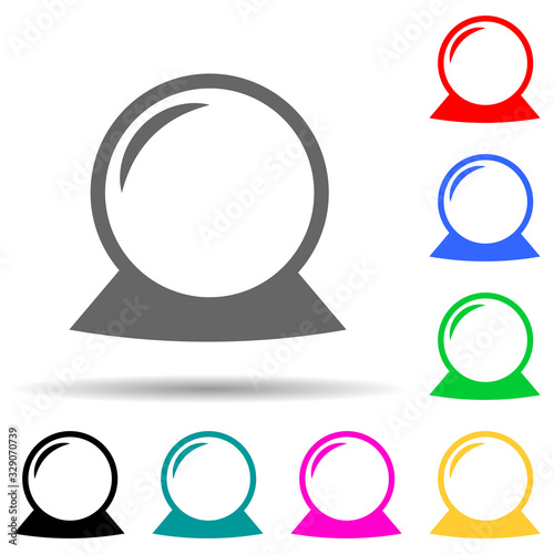 magic ball multi color style icon. Simple thin line, outline vector of web icons for ui and ux, website or mobile application