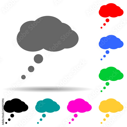colloquial multi color style icon. Simple thin line, outline vector of web icons for ui and ux, website or mobile application