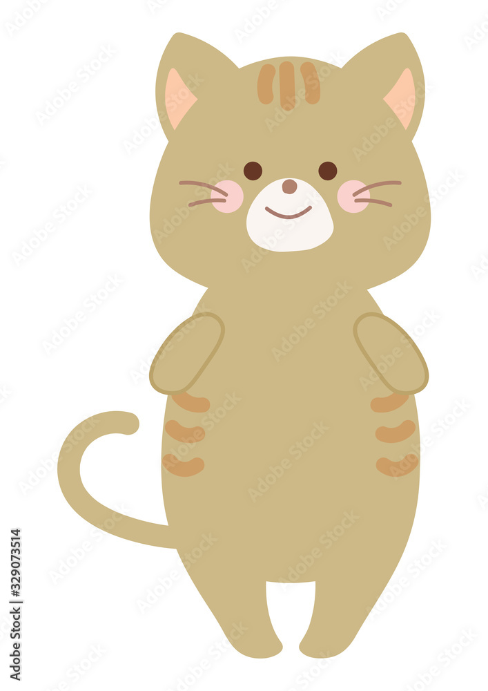 何かを持つネコのイラスト 何かを持つネコのイラスト
