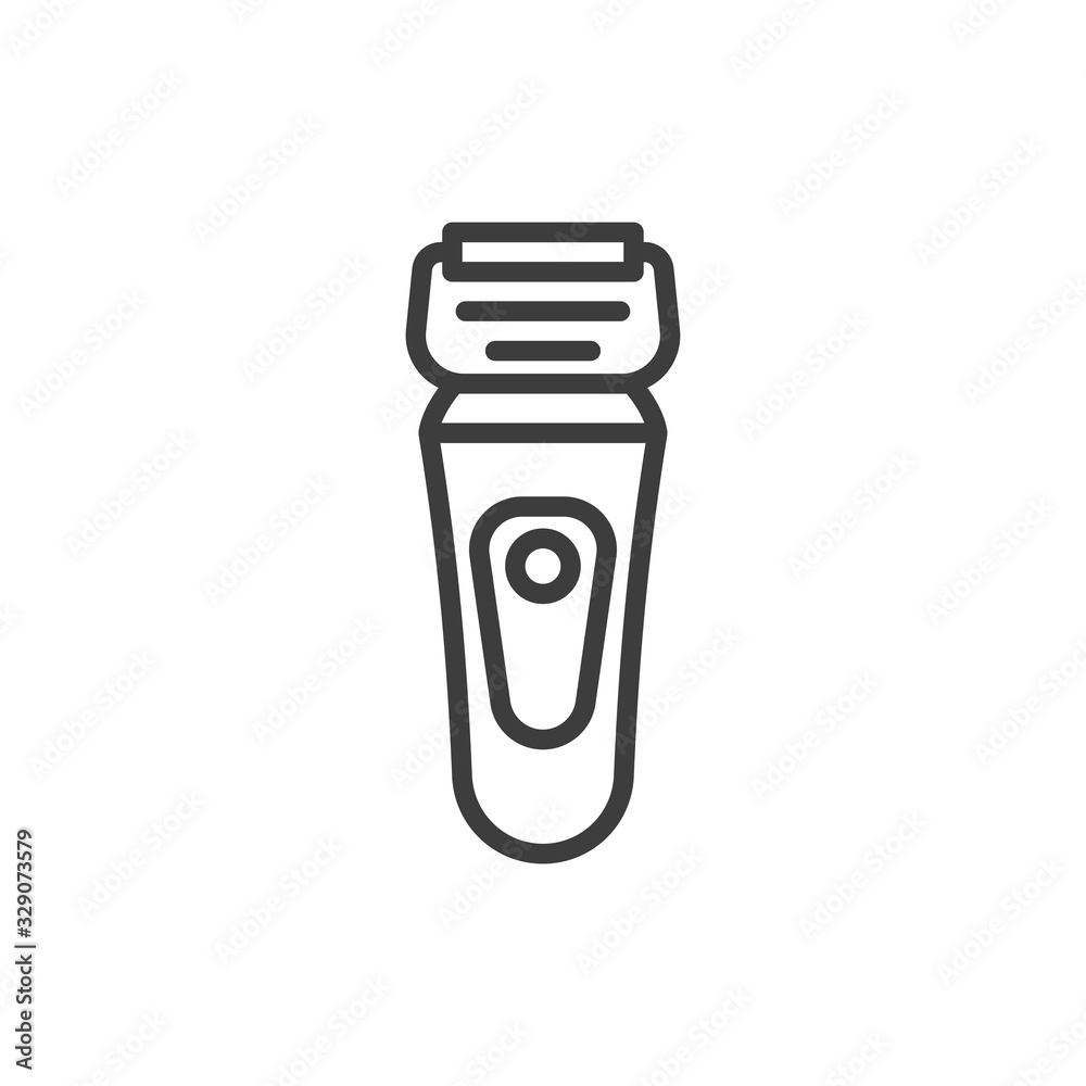 Trimmer Vector Line Icon style illustration. Trimmer Vector Line Icon style illustration.