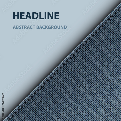 Blue denim diagonal design