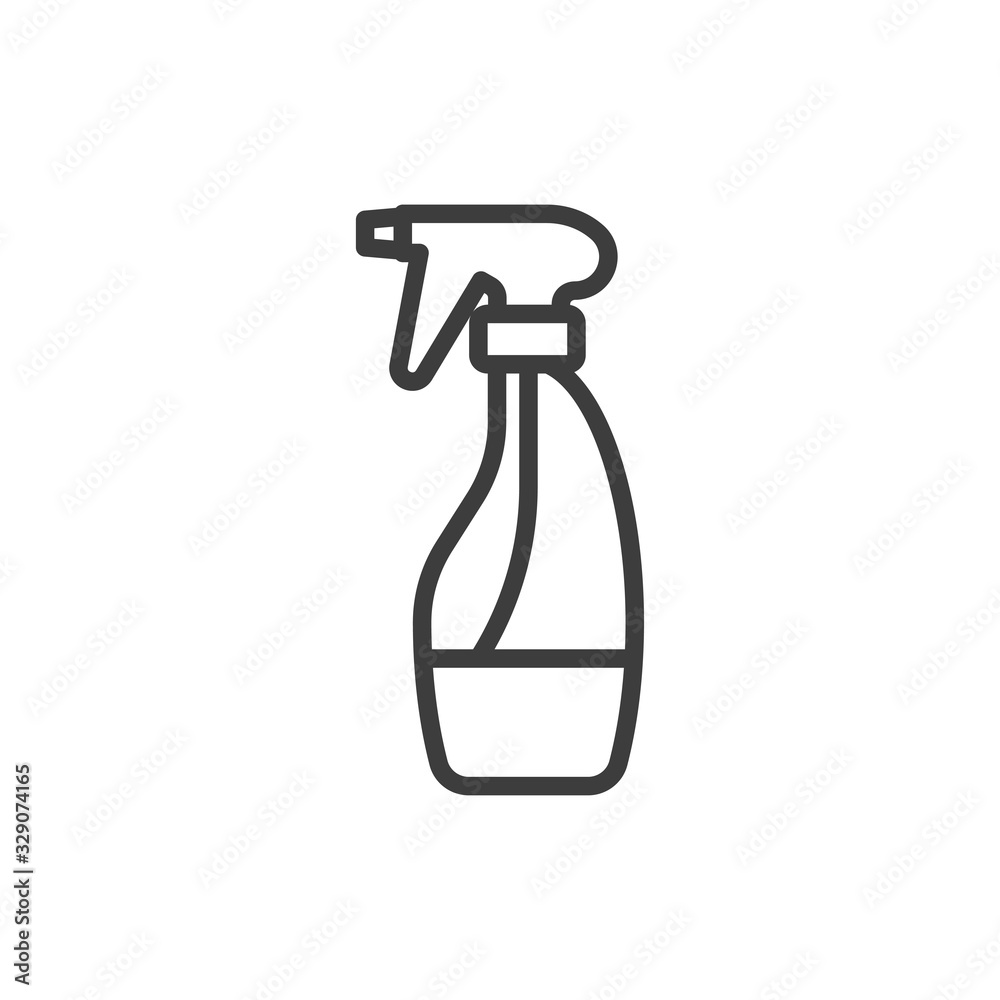 Spray Bottle Vector Line Icon style illustration. Spray Bottle Vector Line Icon style illustration.