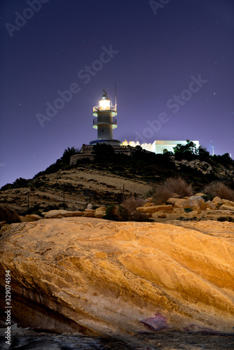 orchard cape lighthouse at night