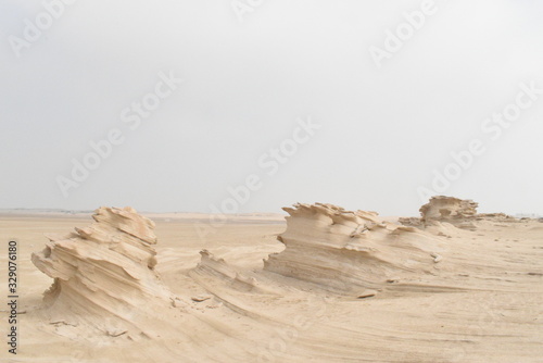 Natural Fossil Dunes in Abu Dhabi.Day time Photography with Nikon camera..
