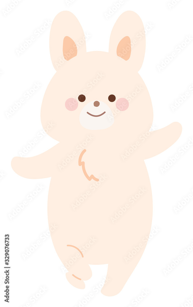 ジャンプするうさぎのイラスト ジャンプするうさぎのイラスト