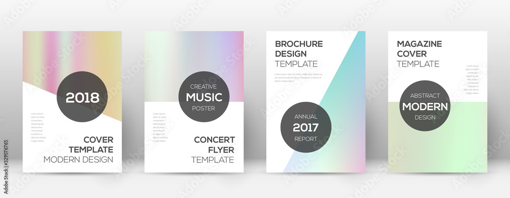 Fototapeta premium Flyer layout. Modern dazzling template for Brochur